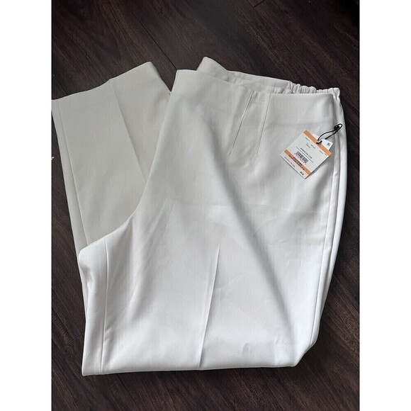 Anne Klein Plus Size Contour Fit Bowie Off White Comfort Fit Straight Leg 24W - Picture 3 of 4